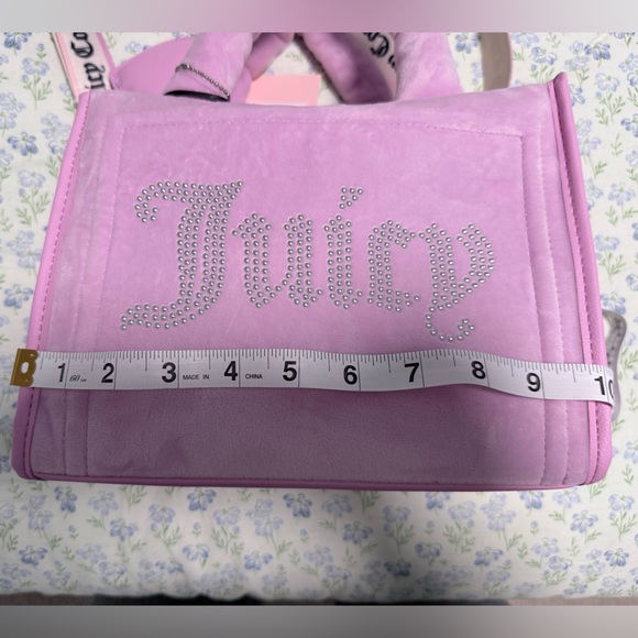 Juicy Couture Light Pink Velvet Tote - Picture 8 of 8